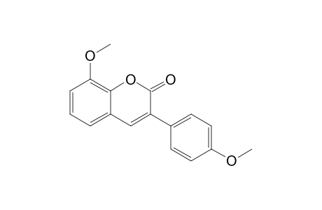 8-Methoxy-3-(4'-methoxyphenyl)coumarin