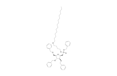 1-[BENZYL-(BUTYL-4'-O-HEXADECYL)]-3,4,6-TRI-O-BENZYL-2,5-ANHYDRO-D-GLUCITYL-PHOSPHONATE