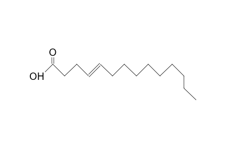 trans-4-Tetradecenoic acid