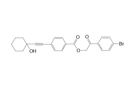 2-(4-Bromophenyl)-2-oxoethyl 4-[(1-hydroxycyclohexyl)ethynyl]benzoate