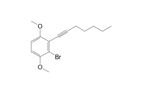 2-Bromo-3-(hept-1-ynyl)-1,4-dimethoxybenzene