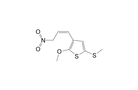 2-Methoxy-5-methylthio-3-nitroprop-1-enyl-thiophene