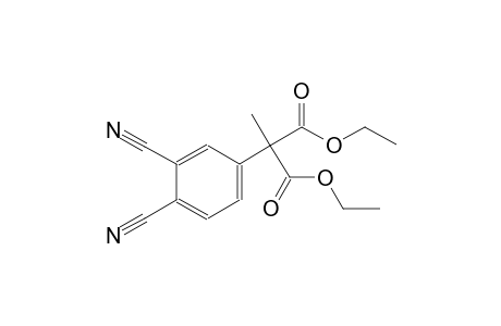 1-benzeneacetic acid, 3,4-dicyano-alpha~1~-[(ethyloxidanyl)oxidanylidenemethyl]-alpha~1~-methyl-, ethyl ester