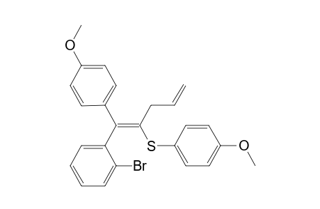 1-Bromo-2-{(1Z)-1-(4-methoxyphenyl)-2-[(4-methoxyphenyl)thio]penta-1,4-dienyl}benzene