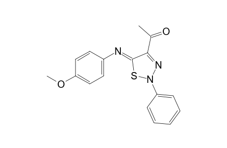 4-Acetyl-2-phenyl-5-(4-methoxyphenyl)imino-2,5-dihydro-1,2,3-thiadiazole