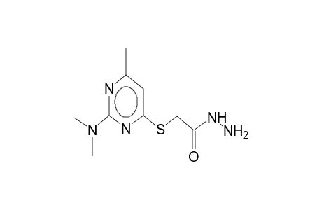 2-dimethylamino-4-methyl-6-hydrazidocarbonylmethylthiopyrimidine