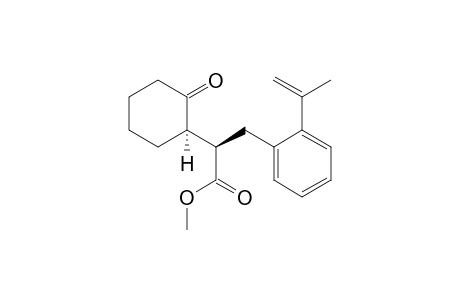 methyl (2RS)-3-(2-isopropenylphenyl)-2-[(1RS)-2-oxocyclohexyl]propanoate