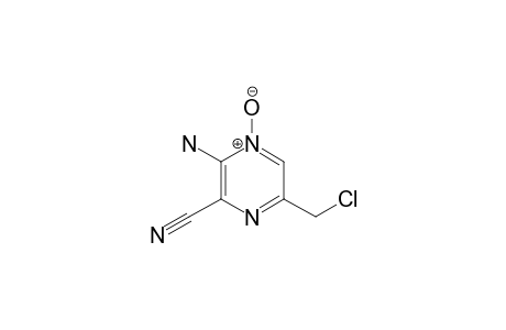 3-Amino-6-(chloromethyl)-2-pyrazinecarbonitrile 4-oxide