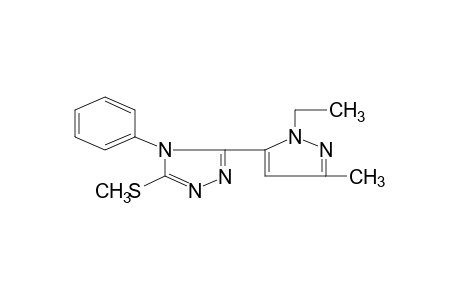 3-(1-ethyl-3-methylpyrazol-5-yl)-5-(methylthio)-4-phenyl-4H-1,2,4-triazole