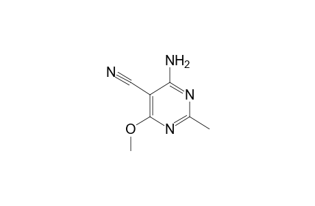 4-amino-6-methoxy-2-methyl-5-pyrimidinecarbonitrile