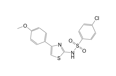 benzenesulfonamide, 4-chloro-N-[4-(4-methoxyphenyl)-2-thiazolyl]-