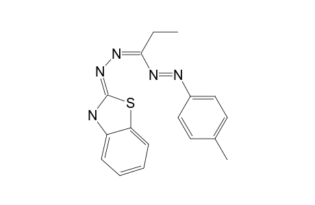 1-(4-METHYLPHENYL)-3-ETHYL-5-(2-BENZOTHIAZOLYL)-FORMAZAN