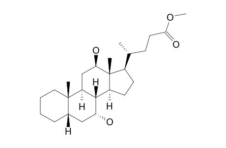 7-ALPHA,12-BETA-DIHYDROXY-5-BETA-CHOLSAEUREMETHYLESTER