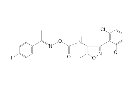 4'-FLUOROACETOPHENONE, O-{[3-(2,6-DICHLOROPHENYL)-5-METHYL-4-ISOXAZOLYL]CARBAMOYL}OXIME