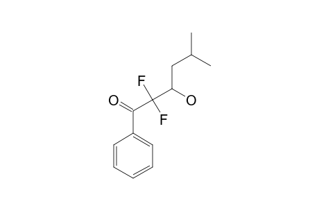 2,2-DIFLUORO-3-HYDROXY-5-METHYL-1-PHENYLHEXAN-1-ONE