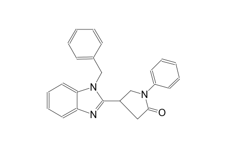 2-Pyrrolidinone, 1-phenyl-4-[1-(phenylmethyl)-1H-1,3-benzimidazol-2-yl]-