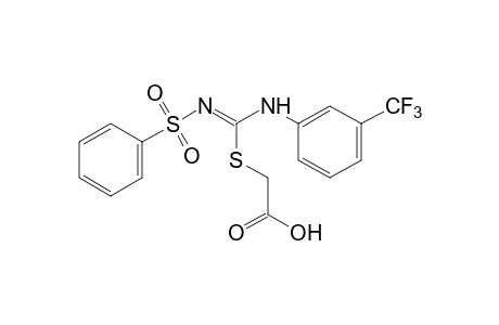 {[N'-(PHENYLSULFONYL)-N-(alpha,alpha,alpha-TRIFLUORO-m-TOLYL)AMIDINO]THIO}ACETIC ACID