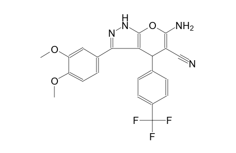 pyrano[2,3-c]pyrazole-5-carbonitrile, 6-amino-3-(3,4-dimethoxyphenyl)-1,4-dihydro-4-[4-(trifluoromethyl)phenyl]-