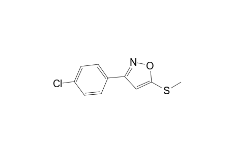 3-(4-chlorophenyl)-5-methylsulfanyl-1,2-oxazole