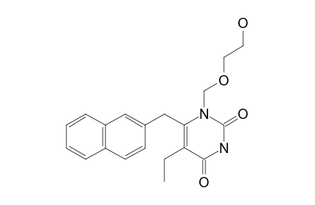 1-[(2-HYDROXYETHOXY)-METHYL]-5-ETHYL-6-(2-NAPHTHYLMETHYL)-URACIL