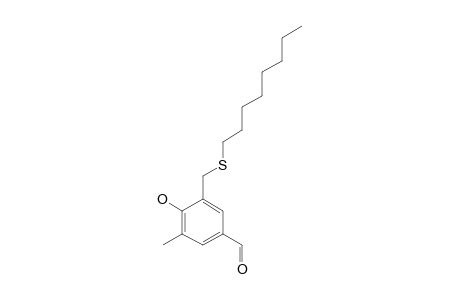 4-HYDROXY-3-METHYL-5-[(OCTYLTHIO)-METHYL]-BENZALDEHYDE