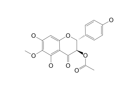 (2R:3R)-2,3-DIHYDRO-5,7,4'-TRIHYDROXY-6-METHOXY-3-O-ACETYLFLAVONOL