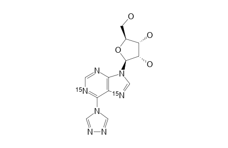 [1,7(15)-N2]-9-(BETA-D-RIBOFURANOSYL)-6-(1,2,4-TRIAZOL-4-YL)-PURINE