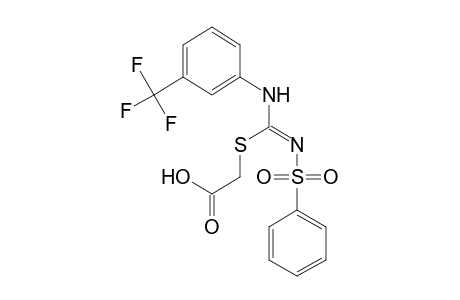 {[N'-(PHENYLSULFONYL)-N-(alpha,alpha,alpha-TRIFLUORO-m-TOLYL)AMIDINO]THIO}ACETIC ACID