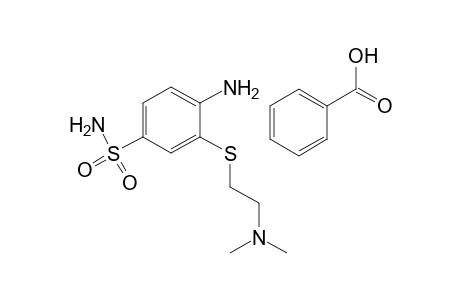 3-{[2-(DIMETHYLAMINO)ETHYL]THIO}SULFANILAMIDE, BENZOATE