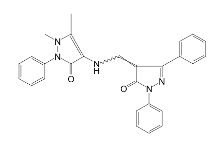 4-[(ANTIPYRINYLAMINO)METHYLENE]-1,3-DIPHENYL-2-PYRAZOLIN-5-ONE