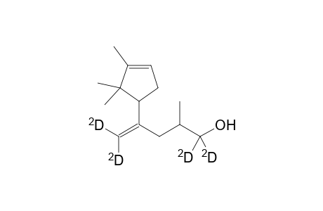 2-Methyl-4-[2',2',3'-trimethylcyclopent-3'-en-1'-yl]-(1,1,5,5-tetradeuterio)pent-4-en-1-ol