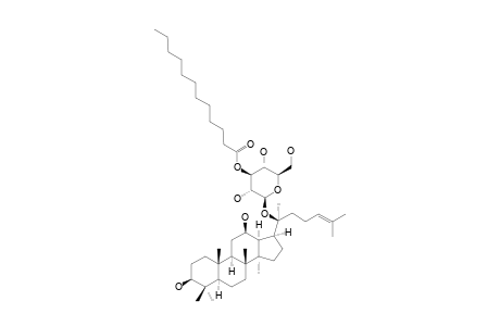 3-BETA,12-BETA,(20S)-TRIHYDROXY-DAMMAR-24-ENE-20-O-BETA-D-GLUCOPYRANOSYL-3'-LAUROYLESTER