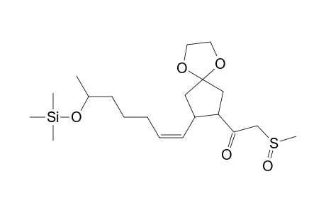 Ethanone, 2-(methylsulfinyl)-1-[8-[6-[(trimethylsilyl)oxy]-1-heptenyl]-1,4-diox aspiro[4.4]non-7-yl]-