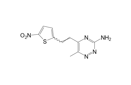 3-amino-6-methyl-5-[2-(5-nitro-2-thienyl)vinyl]-as-triazine