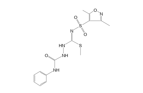 N-[(3,5-dimethyl-4-isoxazolyl)sulfonyl]-3-(phenycarbamoyl)thiocarbazimidic acid, methyl ester