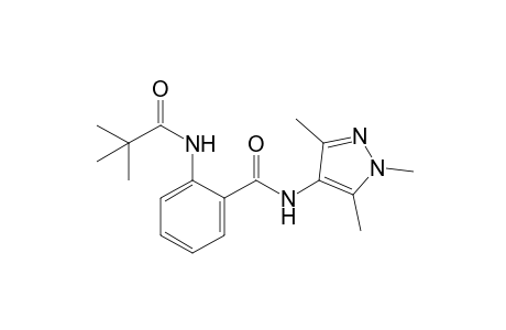 2'-[(1,3,5-trimethylpyrazol-4-yl)carbamoyl]pivalanilide