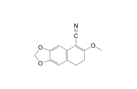 7,8-dihydro-6-methoxynaphtho[2,3-d]-1,3-dioxole-5-carbonitrile