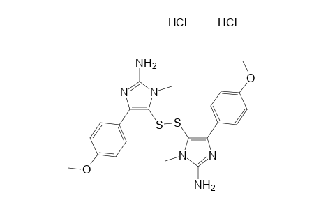 Bis[2-amino-4-(4-methoxyphenyl)-1-methyl-5-imidazolyl]disulfide dihydrochloride