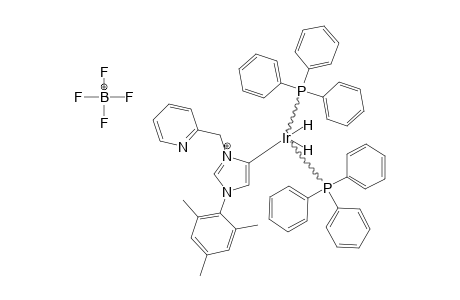 (ETA(2)-C,N)-(N-MESITYL-N(1)-(2-PYRIDYLMETHYL)-IMIDAZOLE-4-YLIDENE)-BIS-(HYDRIDO)-BIS-(TRIPHENYLPHOSPHINE)-IRIDIUM-(III)-TETRAFLUOROBORATE