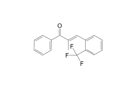 (E)-2-methyl-1-phenyl-3-[2-(trifluoromethyl)phenyl]-2-propen-1-one