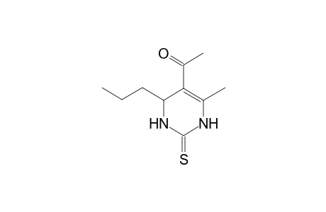 1-(6-Methyl-4-propyl-2-sulfanylidene-3,4-dihydro-1H-pyrimidin-5-yl)ethanone