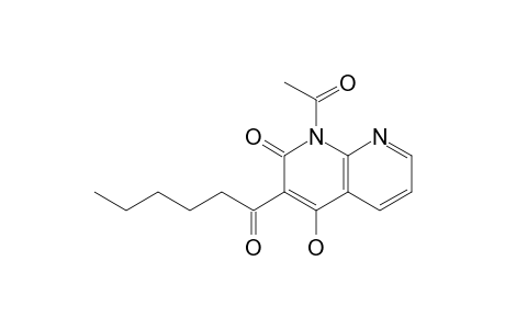 1-ACETYL-3-HEXANOYL-4-HYDROXY-1,8-NAPHTHYRIDIN-2-ONE