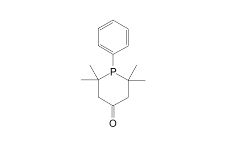 2,2,6,6-Tetramethyl-1-phenyl-4-phosphorinanone