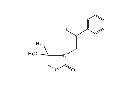 3-(beta-bromophenethyl)-4,4-dimethyl-2-oxazolidinone