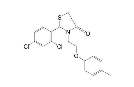 2-(2,4-dichlorophenyl)-3-[2-(p-tolyloxy)ethyl]-4-thiazolidinone