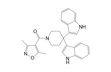 1H-indole, 3-[1-[(3,5-dimethyl-4-isoxazolyl)carbonyl]-4-(1H-indol-3-yl)-4-piperidinyl]-