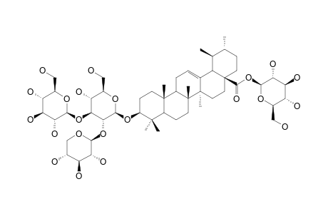 ARALIASAPONIN-XI;28-O-BETA-D-GLUCOPYRANOSYL-URSOLIC-ACID-3-O-BETA-D-GLUCOPYRANOSYL-(1->3)-[BETA-D-XYLOPYRANOSYL-(1->2)]-BETA-D-GLUCOPYRANOS