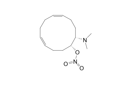 4,8-Cyclododecadien-1-ol, 12-(dimethylamino)-, nitrate (ester), (1R*,4E,8E,12S*)-