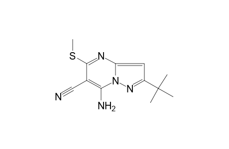 7-amino-2-tert-butyl-5-(methylthio)pyrazolo[1,5-a]pyrimidine-6-carbonitrile