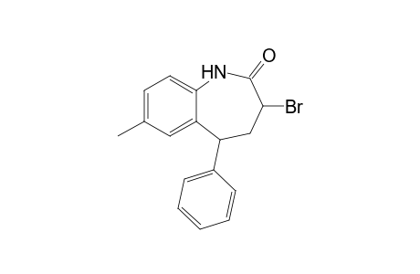 3-Bromanyl-7-methyl-5-phenyl-1,3,4,5-tetrahydro-1-benzazepin-2-one